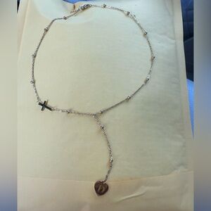 Elegant Silver Heart Pendant Necklace